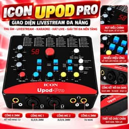 Combo Livestream ICON Upod Pro + Micro PC-K850 + KL589 Pro Gen 2, Bộ Thu Âm Livestream Karaoke Hát Live Kèm Phụ Kiện 3