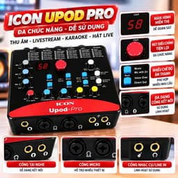 Bộ Livestream ICON Upod Pro + PC-K200 Gen2 + KL589 Pro Gen 2, Combo Thu Âm Livestream Karaoke Hát Live Kèm Phụ Kiện 3