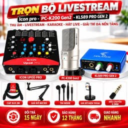 Bộ Livestream ICON Upod Pro + PC-K200 Gen2 + KL589 Pro Gen 2, Combo Thu Âm Livestream Karaoke Hát Live Kèm Phụ Kiện 5