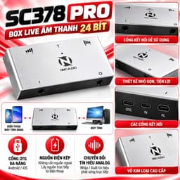 Bộ Livestream Upod Pro + P120 + NMC-AUDIO SC378 Pro Full Combo Thu Âm Livestream Karaoke Hát Live Kèm Phụ 2