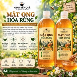 Combo 2 LÍT Mật Ong Hoa Rừng – GIAN BẾP QUÊ - Mật Ong Nguyên Chấ 1