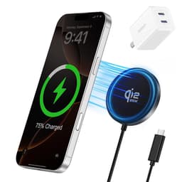 Đế Sạc Không Dây Từ Tính XO JH025 Qi2.2 25W, Thiết Kế Siêu Mỏng, Kèm Cáp Type-C 1.2m 2