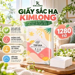 Khăn Giấy Sắc Hạ TOPGIA 1280 Tờ 4 Lớp: Mềm Mịn, Dai Bền, Thấm Hút Tốt, Thích Hợp Cho Gia Đình. 4