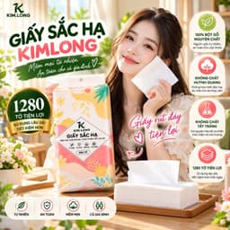 Khăn Giấy Sắc Hạ TOPGIA 1280 Tờ 4 Lớp: Mềm Mịn, Dai Bền, Thấm Hút Tốt, Thích Hợp Cho Gia Đình. 2