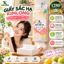 Khăn Giấy Sắc Hạ TOPGIA 1280 Tờ 4 Lớp: Mềm Mịn, Dai Bền, Thấm Hút Tốt, Thích Hợp Cho Gia Đình. 5