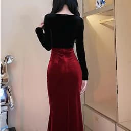 (47-90 KG) ĐẦM AMBER, CHẤT NHUNG MỀM BÓNG, FORM NHÚN EO ĐUÔI CÁ, TIỂU THƯ 8