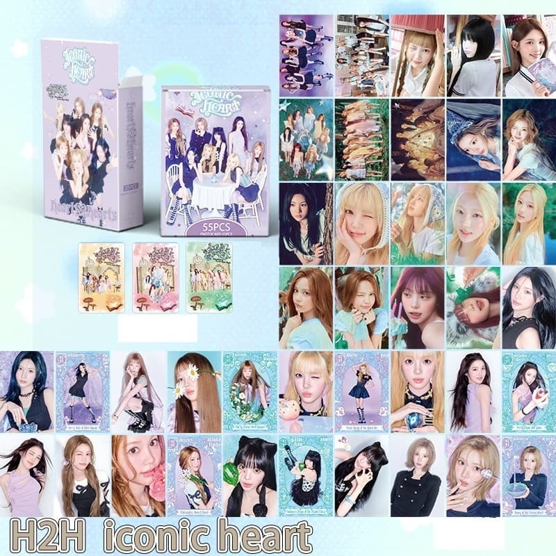 Set 50 photo card unoff Hologram Hearts2Hearts - ICONIC HEART 2026