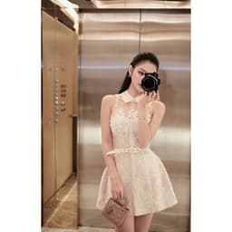 CHOUCHOU ĐẦM REN SM THẮT EO THỜI TRANG THIẾT KẾ 1