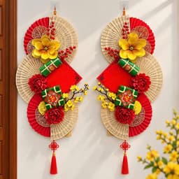 Căp Đối Mành Tết Trang Trí Nhà Cửa - Set Mành Treo Tường 2027 3