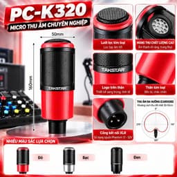 Combo Livestream ICON Upod Pro + Micro PC-K320 + NMC-AUDIO SC378 Pro Kèm Full Phụ Kiện, Bộ Thu Âm Karaoke Hát Live 5