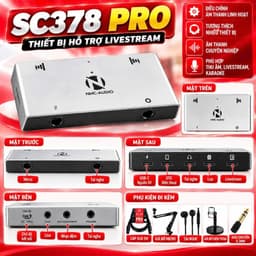 Bộ Livestream PC-K200 Gen2 + Icon Upod Pro + NMC-AUDIO SC378 Pro, Combo Micro Thu Âm Sound Card Livestream Karaoke Hát L 5