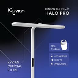 Kyvian Đèn Sàn Làm Việc Bảo Vệ Mắt Halo Pro 60W 3986 Lumen CRI 98 Đèn Cây Đứng 2 Vùng Ánh Sáng Độc Lập by Velix 1