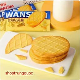 Bánh quy giòn mỏng Wan Shi Li 218g - Hộp 12 khay ngon, hấp dẫn cho bữa trà bánh! 8