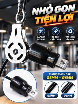 Bộ combo đầy đủ siết cáp máy tập Gym Cao Cấp 4