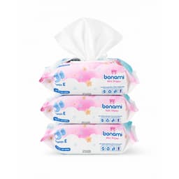 [HÀNG MỚI VỀ] Khăn Ướt Bonami Gói 20/80/100 tờ Không Mùi hoặc Mùi Hương Trà Xanh Chính Hãng, An Toàn Cho Làn Da Bé 2