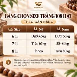 Vòng gỗ Mun Đuôi Công 108 hạt - Size hạt 6/7/8mm cho Nam và Nữ - Để mộc vân đẹp | Vua Vòng Gỗ 2