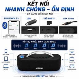 Loa Máy Chiếu Ngôi Sao XDODO 100W – Bass Sâu, Bluetooth, IPX5 Chống Thấm Nước Cho Cắm Trại & Vui Vẻ Ngoài Trời 8