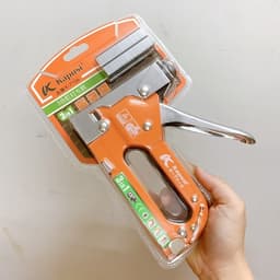 MÁY BẤM GHIM DÙNG ĐƯỢC 3 LOẠI GHIM  ( Đinh U, Đinh F, Đinh C) CHUYÊN LỢP YÊN XE, LÀM GIỎ QUÀ, GIỎ HOA QUẢ K7106 3