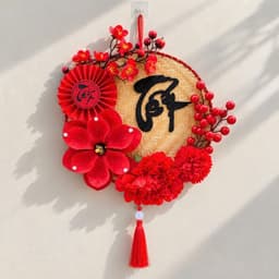 Mành Tết Tròn Trang Trí Tết - Set Trang Trí Tết 2027 2