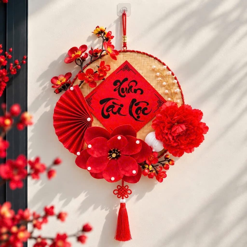 Mành Tết Tròn Trang Trí Tết - Set Trang Trí Tết 2027