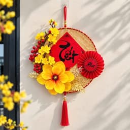 Mành Tết Tròn Trang Trí Tết - Set Trang Trí Tết 2027 3
