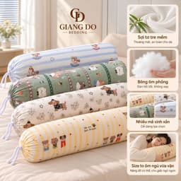 Vỏ Gối Ôm Tơ Tre 35x1m Chất Liệu Tự Nhiên, Mềm Mịn, Thoáng Mát, Nhiều Mẫu Dễ Thương Trang Trí Phòng Ngủ 1