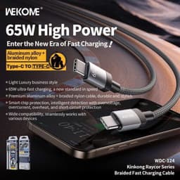Cáp Sạc Nhanh 30W Remax RC-C021 C-C (2 Đầu Type-c) Dài 2M và 65W Wekome Wdc-124 1M 8
