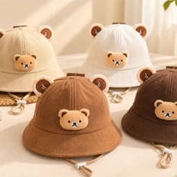 Nón bo Boston_gấu [ 3tháng đến 1tuổi ] mũ thêu chữ đơn giản thời trang dễ phối đồ cho bé 2