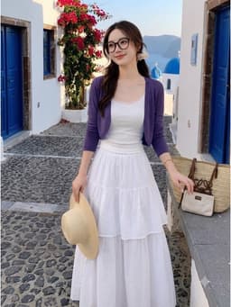 Áo khoác dáng lửng ngắn cardigan MỎNG NHẸ MÁT TRƠN, LYNLUX, áo kiểu mặc bên ngoài nữ tay dài vải cotton giấy cao cấp A15 8