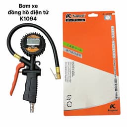 BƠM XE ĐỒNG HỒ MẶT ĐIỆN TỬ ĐA NĂNG TỬ 7 BAG, 100 PSI KAPUSI CHUYÊN BƠM XE MÁY, XE Ô TÔ, XE TẢI K1090 1