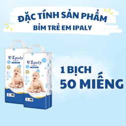 (Combo 100 Miếng) Tã Bỉm Quần Trẻ Em Ipaly Organic Mềm Mại Thấm Hút Nhanh, Bỉm Quần Chống Hăm Size M-2XL 3