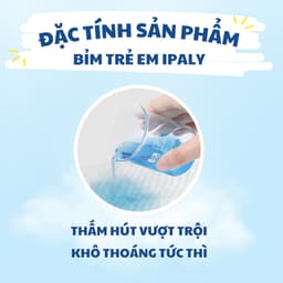 (Combo 100 Miếng) Tã Bỉm Quần Trẻ Em Ipaly Organic Mềm Mại Thấm Hút Nhanh, Bỉm Quần Chống Hăm Size M-2XL 4