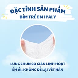 (Combo 100 Miếng) Tã Bỉm Quần Trẻ Em Ipaly Organic Mềm Mại Thấm Hút Nhanh, Bỉm Quần Chống Hăm Size M-2XL 5