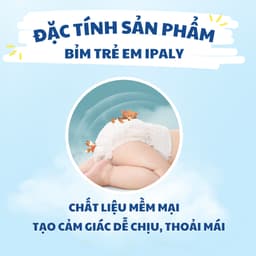 (Combo 100 Miếng) Tã Bỉm Quần Trẻ Em Ipaly Organic Mềm Mại Thấm Hút Nhanh, Bỉm Quần Chống Hăm Size M-2XL 7