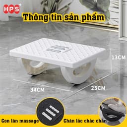 Ghế Gác Massage Chân Văn Phòng Hình Đế Bán Nguyệt và Dụng Cụ Massage Chân 8/ 6/ 5 Thanh Gỗ. LMS 7