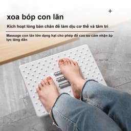 Ghế Gác Massage Chân Văn Phòng Hình Đế Bán Nguyệt và Dụng Cụ Massage Chân 8/ 6/ 5 Thanh Gỗ. LMS 5