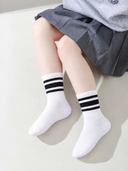 Tất cao cổ cho bé trai bé gái, vớ trẻ em phong cách hàn quốc, có size cho bé từ 1 đến 10 tuổi 9