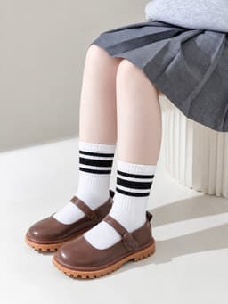 Set 5 đôi tất cao cổ thu đông cho bé  BabyloveGO tất trẻ em họa tiết đáng yêu cho bé 2-12 tuổi 2