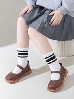 Set 5 đôi tất cao cổ thu đông cho bé  BabyloveGO tất trẻ em họa tiết đáng yêu cho bé 2-12 tuổi 3