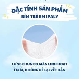 (COMBO 100 MIẾNG) Tã Bỉm Trẻ Bỉm Trẻ Em Ipaly Organic Thấm Hút Nhanh Chóng An Toàn Cho Da Mềm Mại Không Hăm 4
