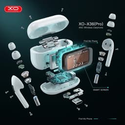 Tai Nghe Bluetooth - XO Việt Nam - Tai Nghe Không Dây | XO X36 Pro ANC Chống Ồn, Màn Hình Led 6