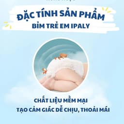 (COMBO 100 MIẾNG) Tã Bỉm Trẻ Bỉm Trẻ Em Ipaly Organic Thấm Hút Nhanh Chóng An Toàn Cho Da Mềm Mại Không Hăm 6