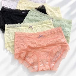 (Hàng loại đẹp)Combo 5 - 10 quần chip ren nữ, đồ lót nữ chất ren mềm mát 40-68kg đẹp 1