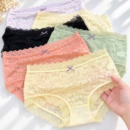 (Hàng loại đẹp)Combo 5 - 10 quần chip ren nữ, đồ lót nữ chất ren mềm mát 40-68kg đẹp 4