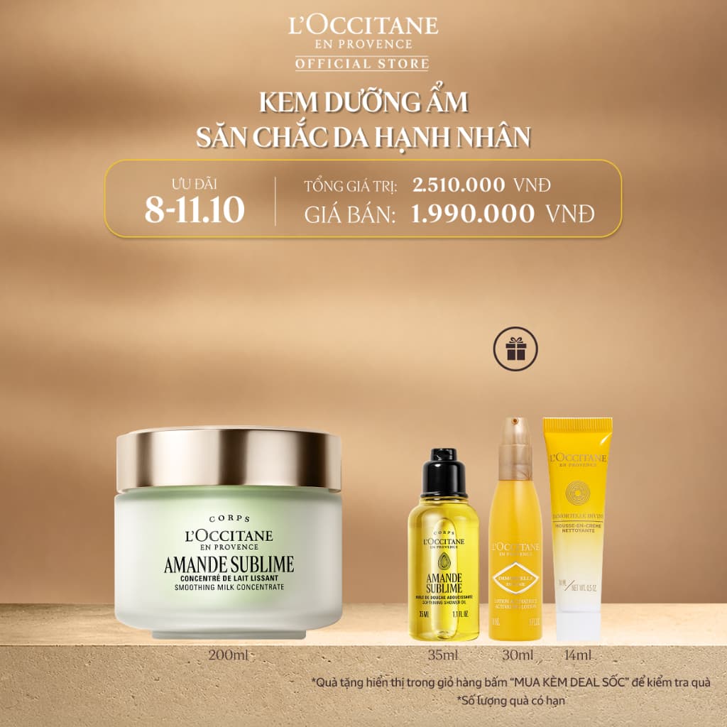 Kem Dưỡng Thể Hạnh Nhân L'Occitane Almond Body Cream 200ml