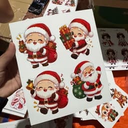 Set 20-50-100 Thẻ Cài Kẹo Mút Noel In 2 Mặt Đa Dạng Hình Đáng Yêu 2