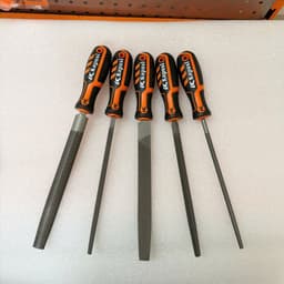 BỘ DŨA  KIM LOẠI 5 MÓN KAPUSI TRÒN-VUÔNG-DẸP-BÁN NGUYỆT-TAM GIÁC K3766 3