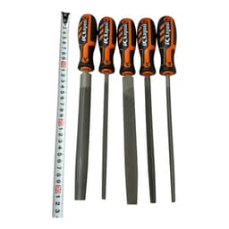 BỘ DŨA  KIM LOẠI 5 MÓN KAPUSI TRÒN-VUÔNG-DẸP-BÁN NGUYỆT-TAM GIÁC K3766 1