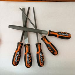 BỘ DŨA  KIM LOẠI 5 MÓN KAPUSI TRÒN-VUÔNG-DẸP-BÁN NGUYỆT-TAM GIÁC K3766 5