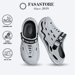 [MỚI 2026] Dép Sục Nam Nữ FASASTORE Đế EVA Siêu Nhẹ Lót Rời Êm Chân Chống Trơn Đi Biển Đi Mưa 1
